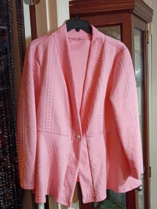 Jackets & Blazers - Classic Pink Quilted Womens Blazer